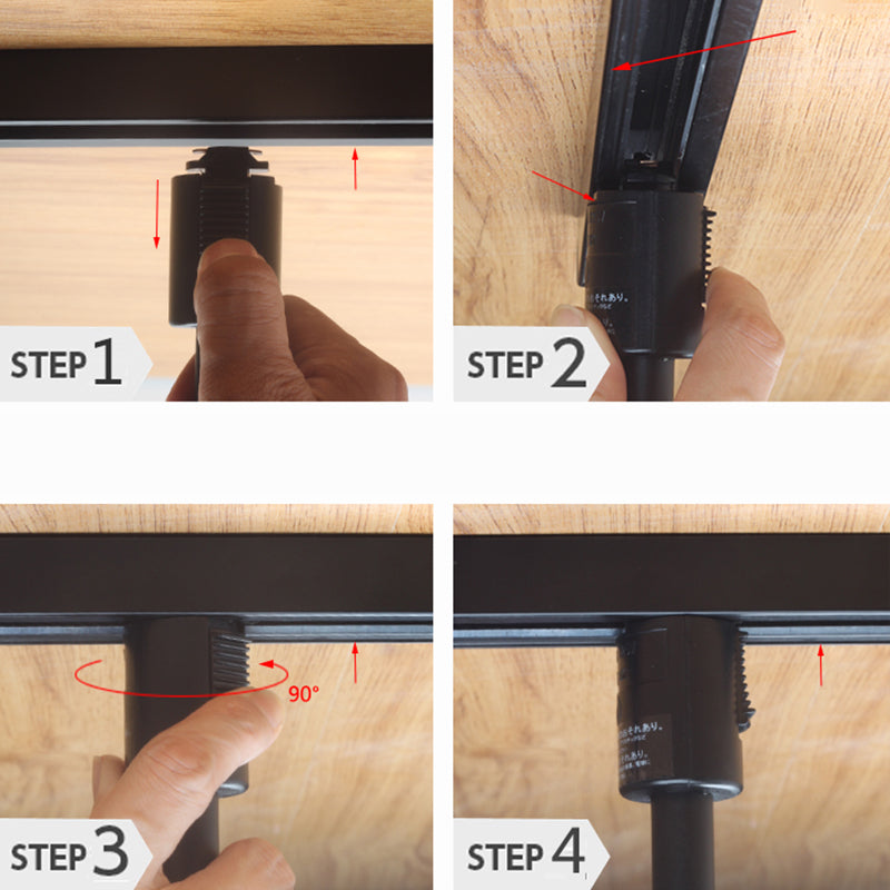 Nordische Metall- und Acrylspur Spotlighting Armatur