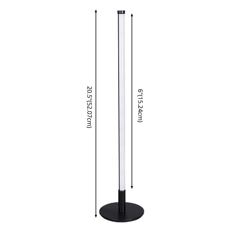 Stick Stick Shade RGB lampe de nuit simplicité LED Éclairage de table noire pour chambre à coucher