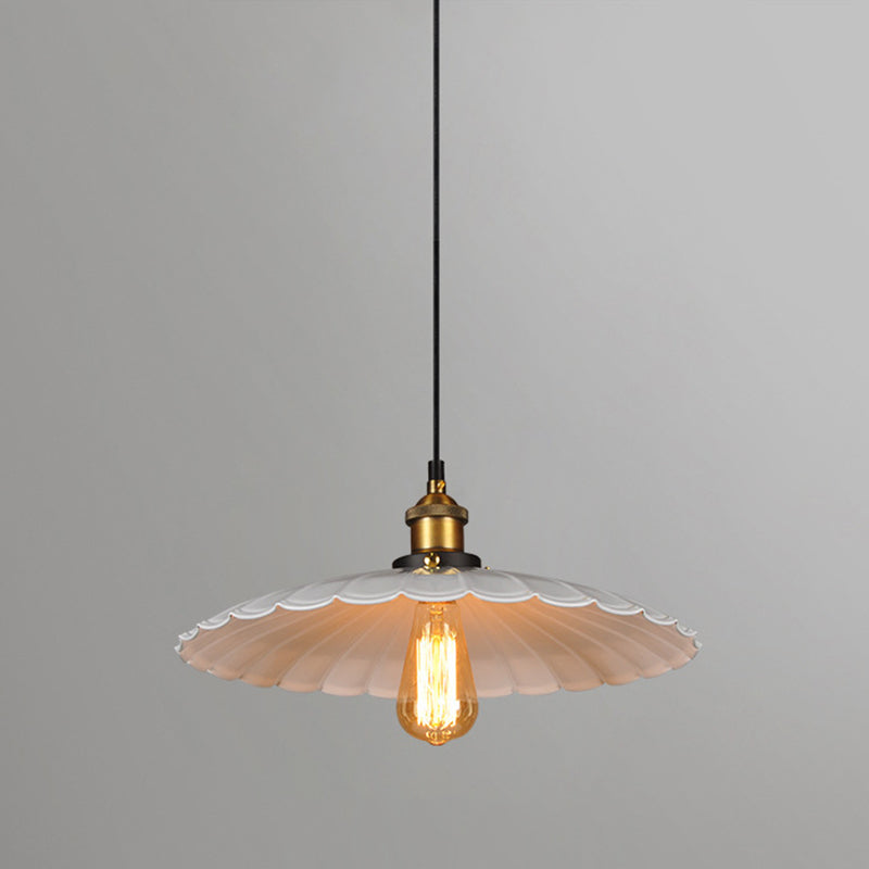 Scalloped suspendre Light Light Industrial Style Metal Pendant Pending Lights pour restaurant