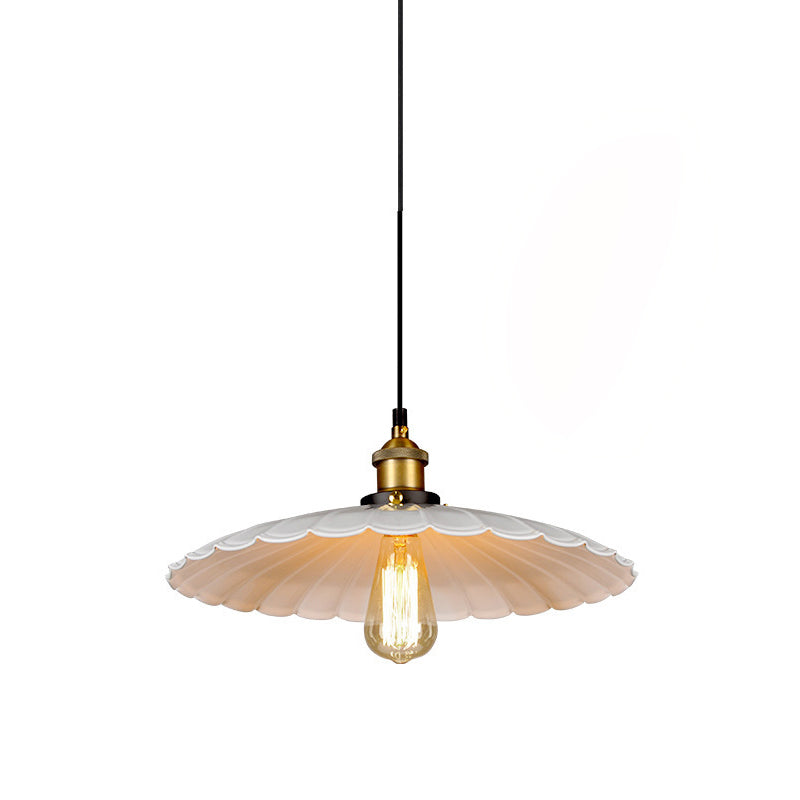 Scalloped suspendre Light Light Industrial Style Metal Pendant Pending Lights pour restaurant