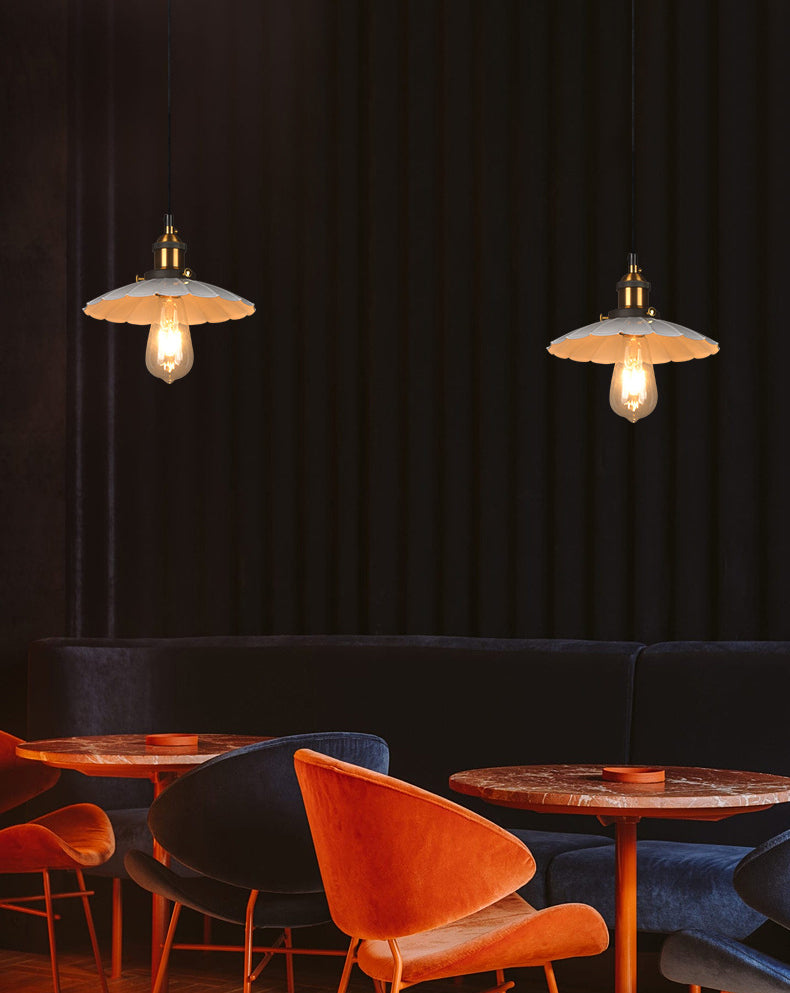 Geschulpte hangende hanglamp industriële stijl metalen hanger verlichtingsarmaturen voor restaurant