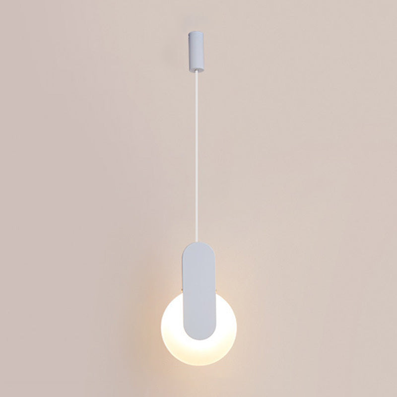 Minimaliste petit pendentif à la hauteur acrylique à hauteur de chevet réglable LED PENDULUL