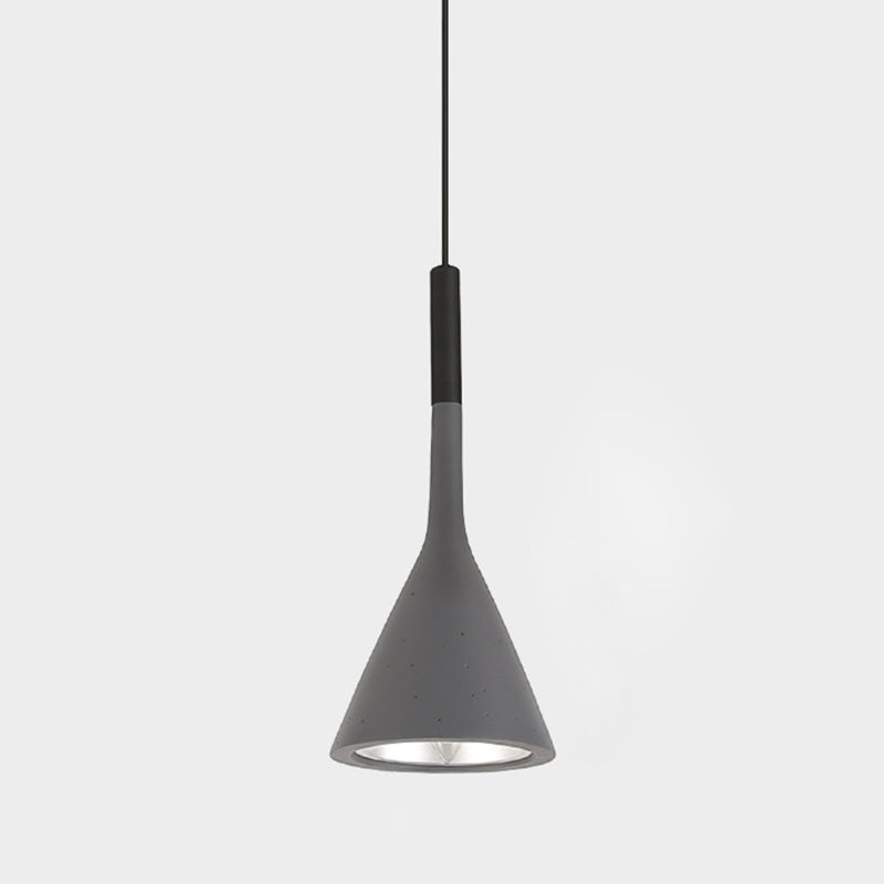 Metal Tapered Hanging Light Nordic Modern Style 1 Light  Restaurant Ceiling Pendant Lamp