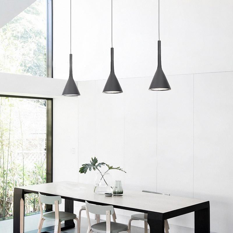 Metal Tapered Hanging Light Nordic Modern Style 1 Light  Restaurant Ceiling Pendant Lamp