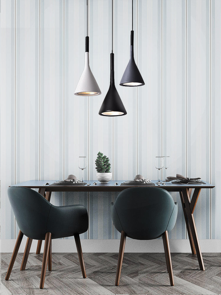 Metal Tapered Hanging Light Nordic Modern Style 1 Light  Restaurant Ceiling Pendant Lamp