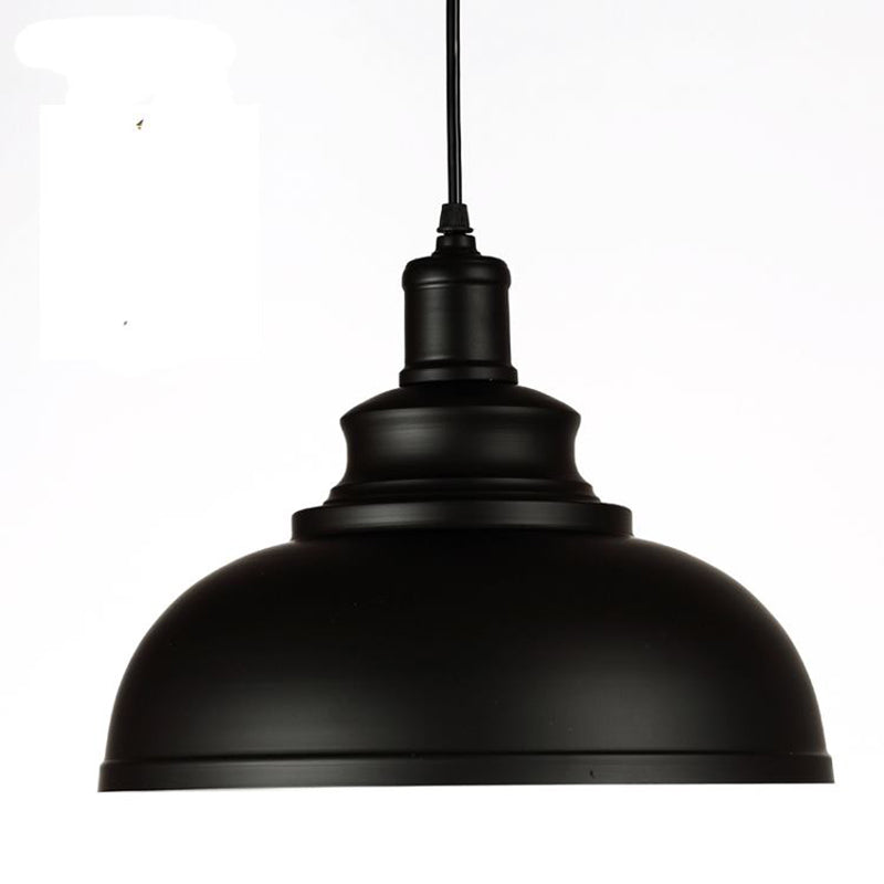 1 Light Dome Shade Hanging Light Fixtures Industrial Style Metal Ceiling Light for Restaurant