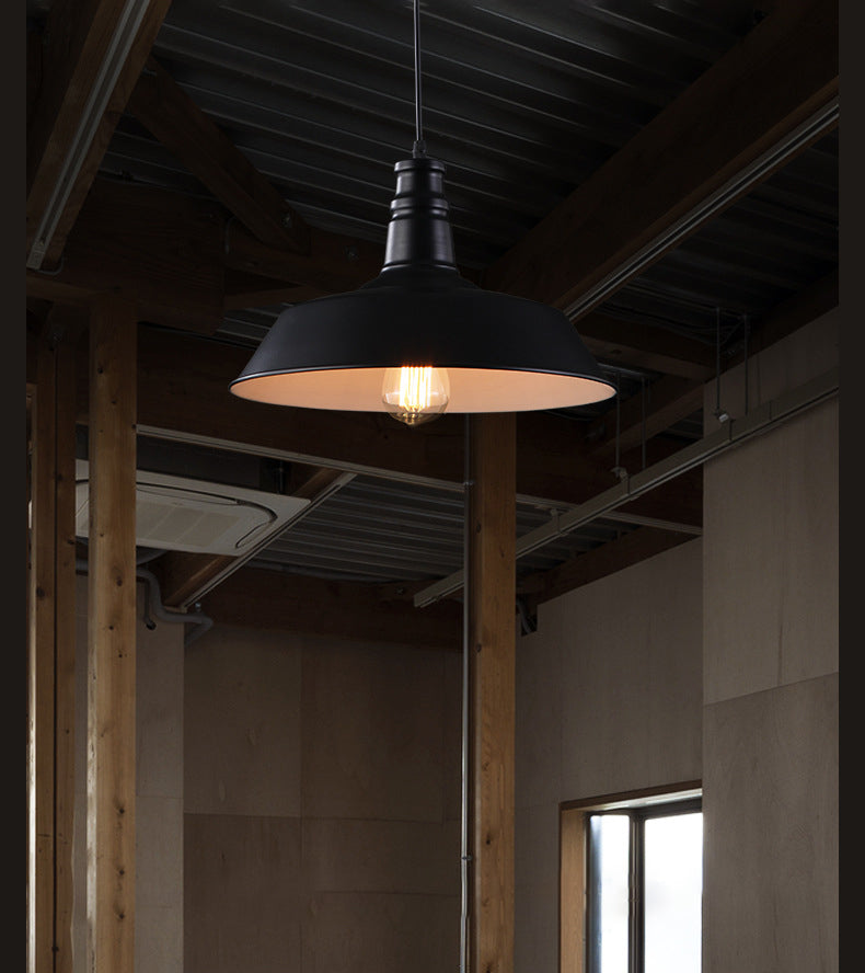 1-Light Hanging Barn Pendant Lighting Fixtures Industrial Metal Pendants for Dinning Room