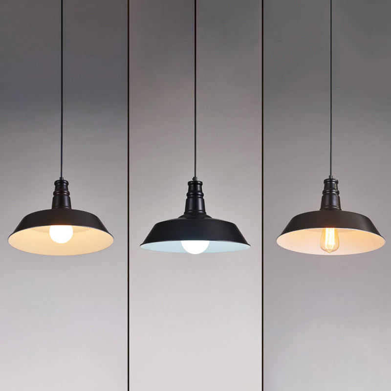 1-Light Hanging Barn Pendant Lighting Fixtures Vintage Industrial Style Metal Pendants for Dinning Room