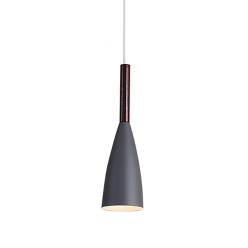 Metal Tapered Hanging Light Nordic Modern Style 1 Light  Restaurant Ceiling Pendant Lamp