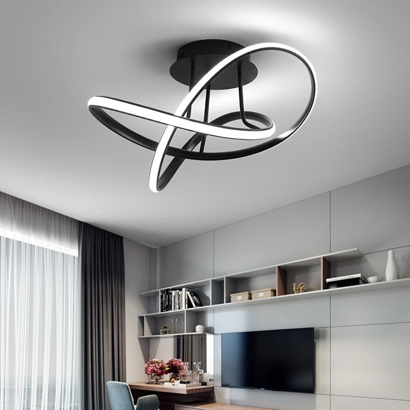 Acrilico a spirale vicino all'illuminazione del soffitto Simple Light Light Sequent'anni