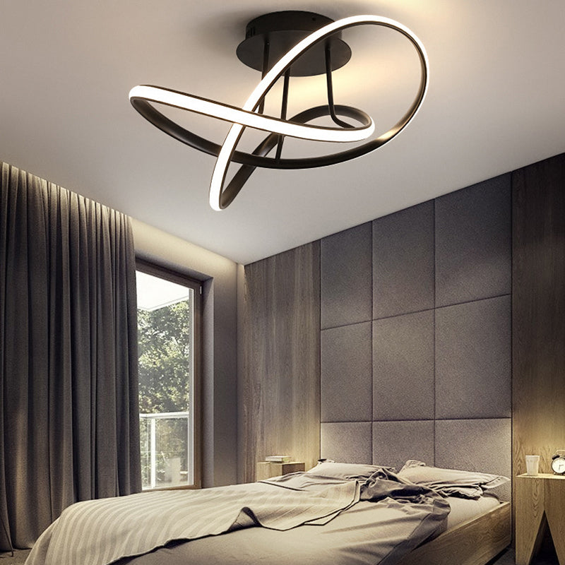 Acrilico a spirale vicino all'illuminazione del soffitto Simple Light Light Sequent'anni