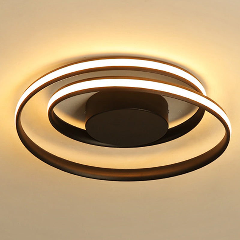 Twist Living Room Ceiling Light Fixture Metal LED Simplicity Close to Ceiling Lighting