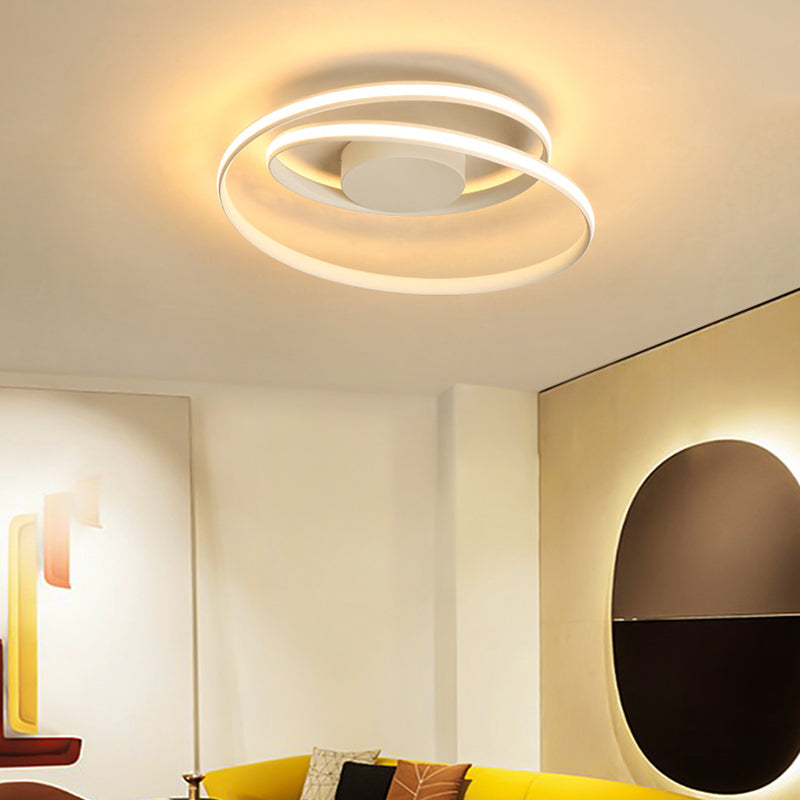 Twist Living Room Ceiling Light Fixture Metal LED Simplicity Close to Ceiling Lighting