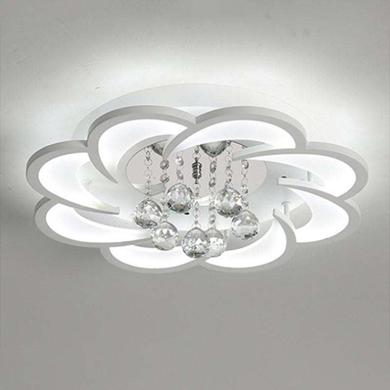 Modern Flower-Shaped Ceiling Flush Mount Lights Acrylic Ceiling Flush