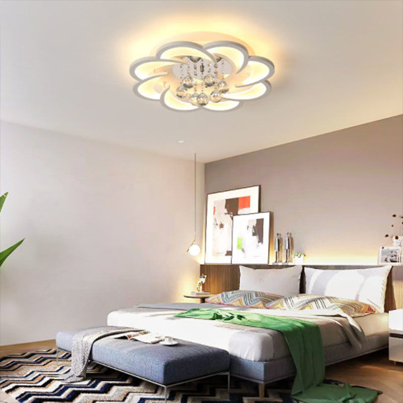 Modern Flower-Shaped Ceiling Flush Mount Lights Acrylic Ceiling Flush