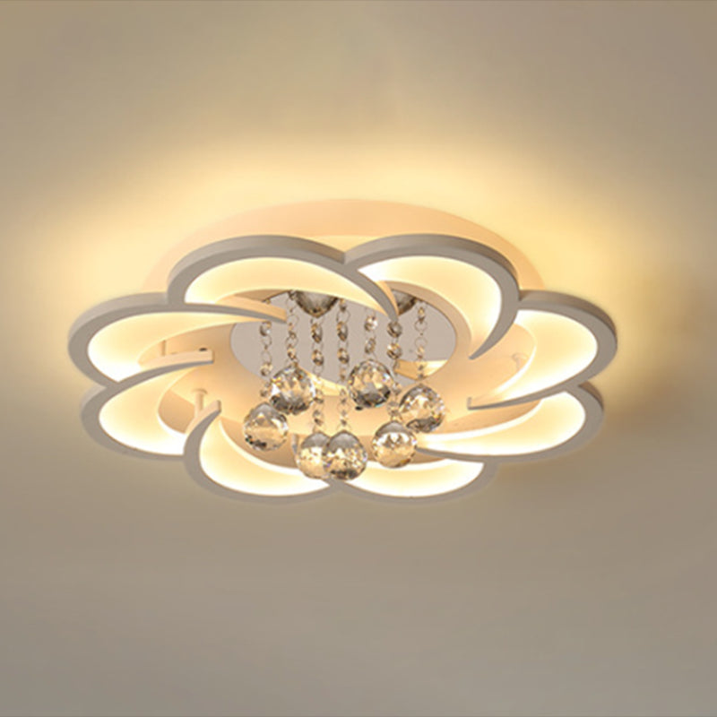 Modern Flower-Shaped Ceiling Flush Mount Lights Acrylic Ceiling Flush