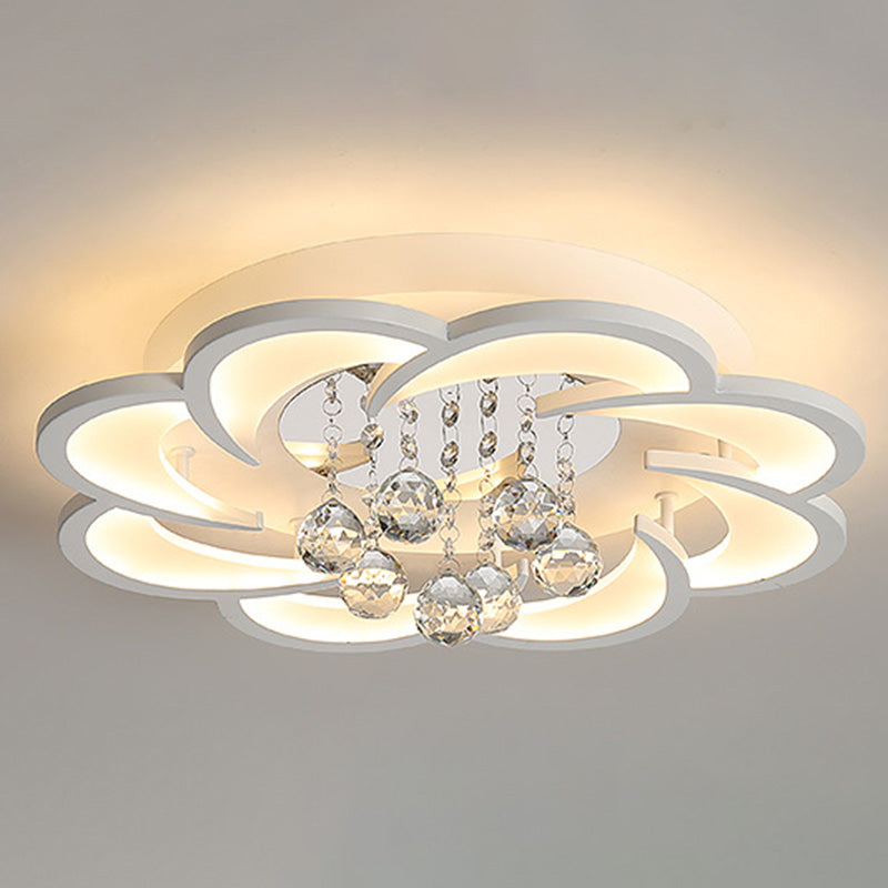 Modern Flower-Shaped Ceiling Flush Mount Lights Acrylic Ceiling Flush