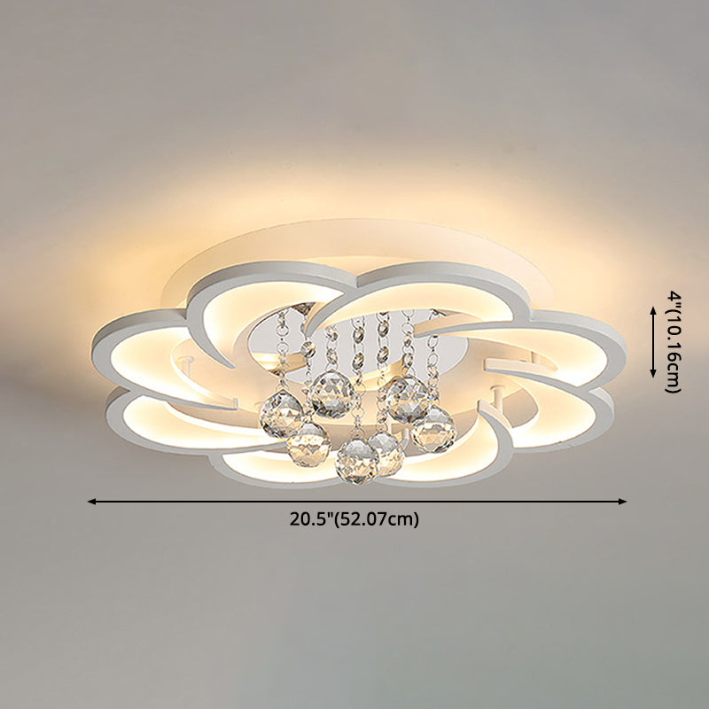 Modern Flower-Shaped Ceiling Flush Mount Lights Acrylic Ceiling Flush