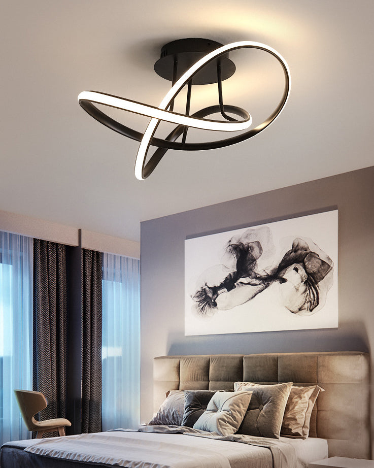 Acrilico a spirale vicino all'illuminazione del soffitto Simple Light Light Sequent'anni