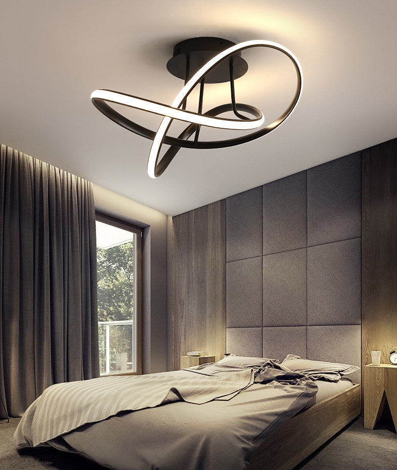 Acrilico a spirale vicino all'illuminazione del soffitto Simple Light Light Sequent'anni