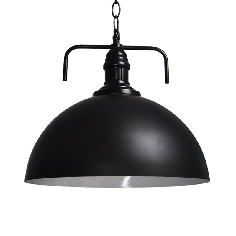 Dome Restaurant Drop Pendant Industrial Retro Style Metal 1 Light Hanging Ceiling Light