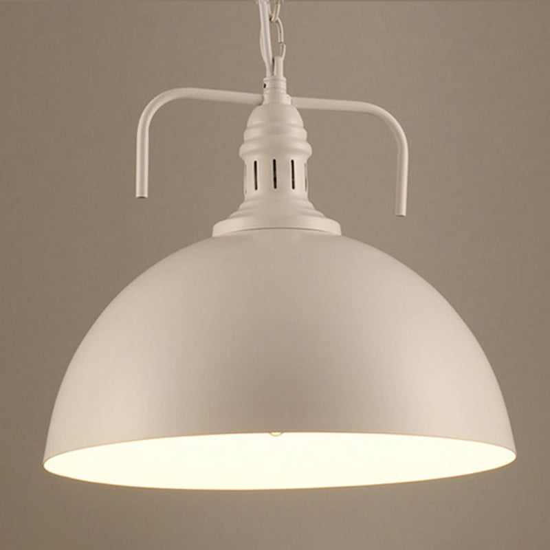 Dome Restaurant Drop Pender Industrial Retro Style Metal 1 Light Plafond Light