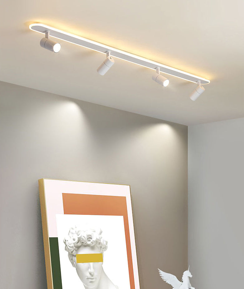 Modern Aluminium Lamp LED Flush Mount Wrought Iron Ceiling Fixture for Commercial Place