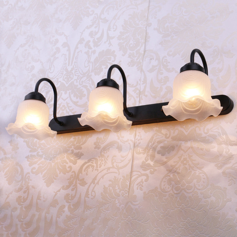 Luz de tocador de baño tradicional de 3 luces Luz de pared de estilo vintage con tonos