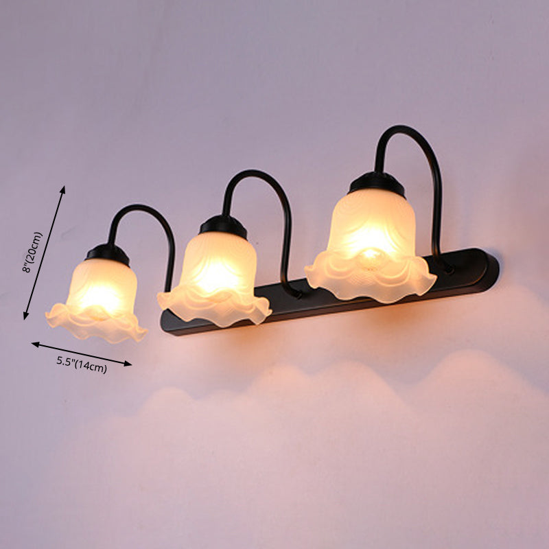 Luz de tocador de baño tradicional de 3 luces Luz de pared de estilo vintage con tonos