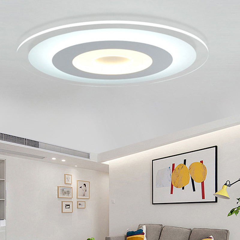 Circular Flush Mount Ceiling Lights Modern Acrylic Flushmount