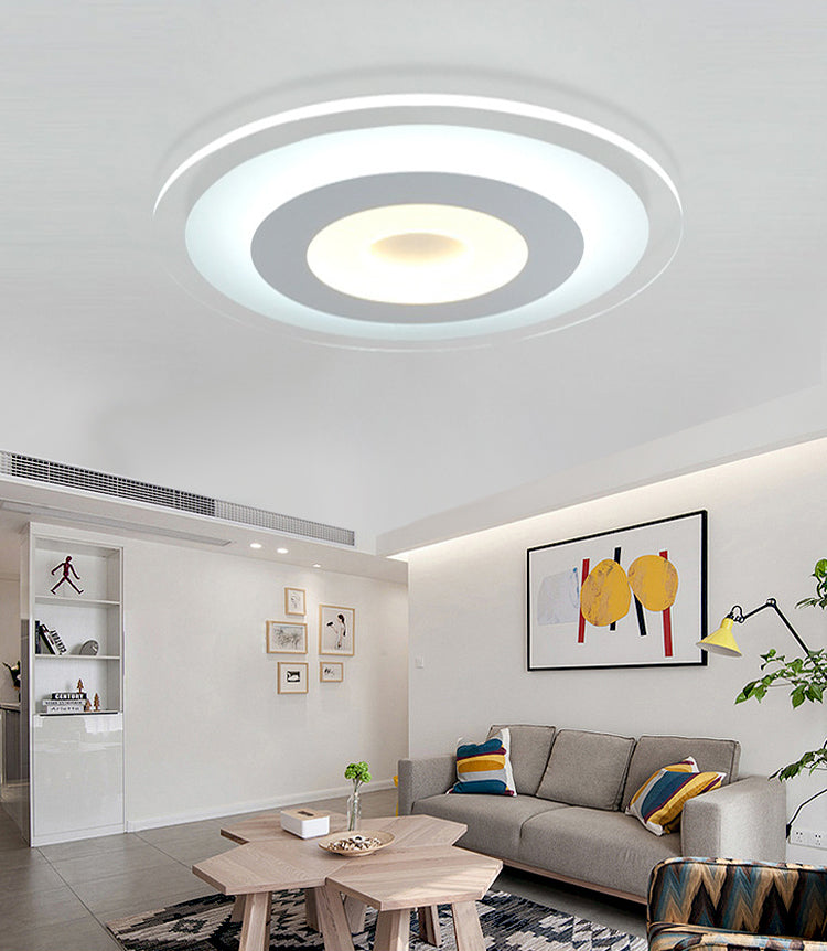 Circular Flush Mount Ceiling Lights Modern Acrylic Flushmount