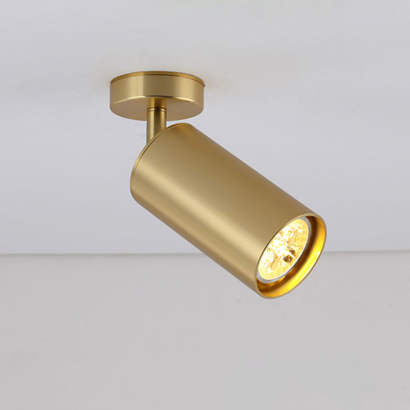 Noordse baanverlichting armaturen in gouden oppervlak gemonteerd huis achtergrond muur garderobe en kledingwinkel commerciële semi -mount verlichting