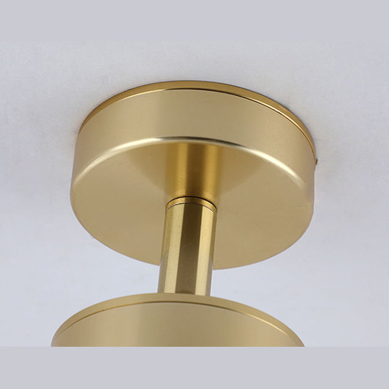 Nordic Track Lighting Fixtures in Golden Surface Mounted Home Background Wall Cloakroom and Clothing Shop Commercial Semi Mount Lighting