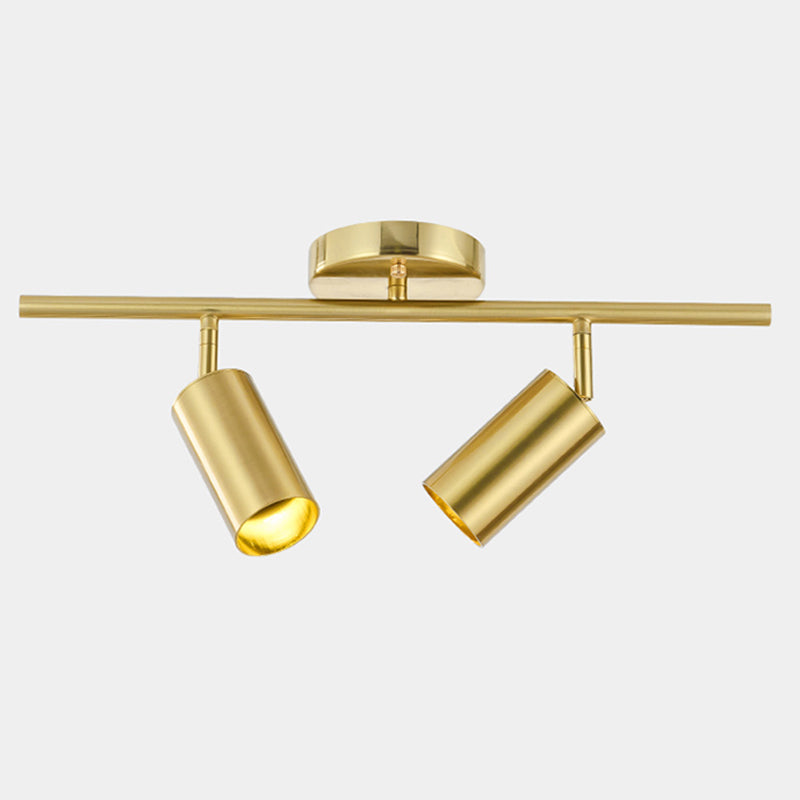 Modern Track Lighting Ideas Brass Color Luxury Surface Mounted Light Living Room Background Home and Clothing Shop Commercial Spotlight