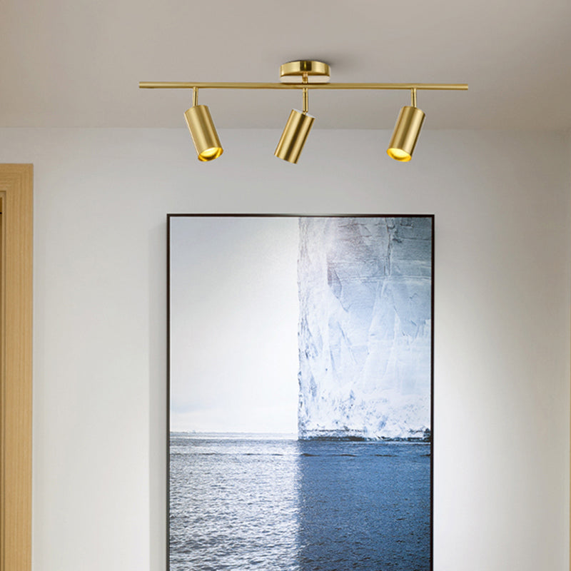 Idee per illuminazione moderna del binario in ottone in ottone Surface Surface Montate Sospille di soggiorno Casa e abbigliamento Spotlight Commercial Spotlight