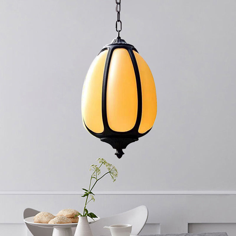 Classic Pumpkin Hanging Soffitto Light 8 "/11" /12.5 "Light Metal Down Light Down in bianco per esterno