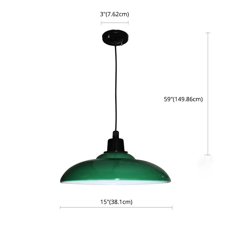 Apparecchio di illuminazione a sospensione ombreggiata in metallo Sala da pranzo industriale