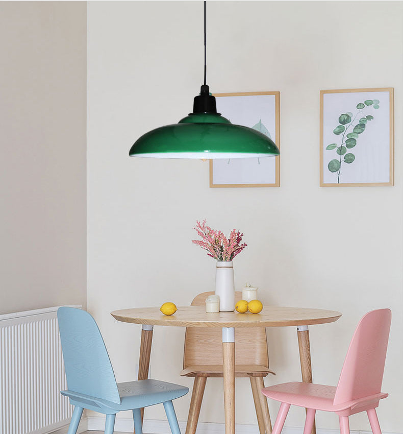 Apparecchio di illuminazione a sospensione ombreggiata in metallo Sala da pranzo industriale