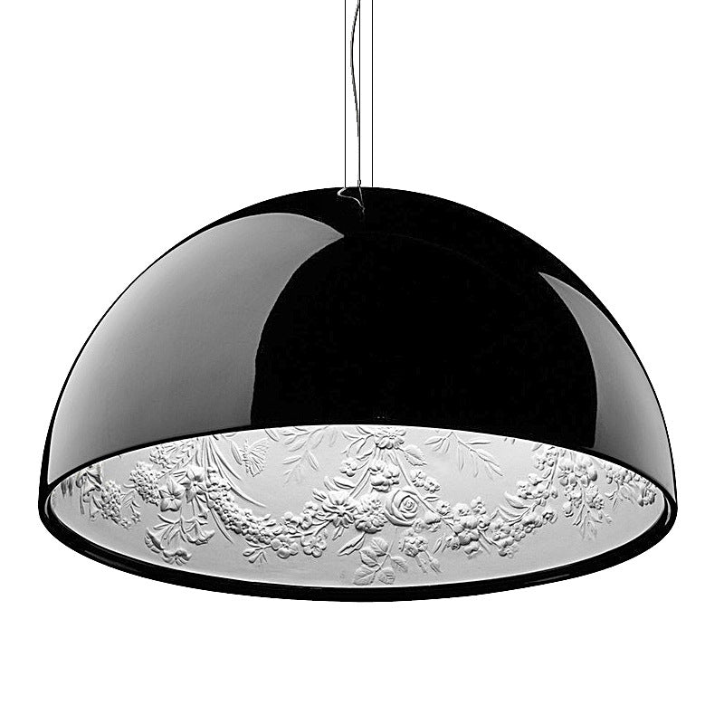 Flower Relief Design Bowl Shade Pendant Lamp Nordic Simplicity Style Hanging Lighting Fixture for Dining Room