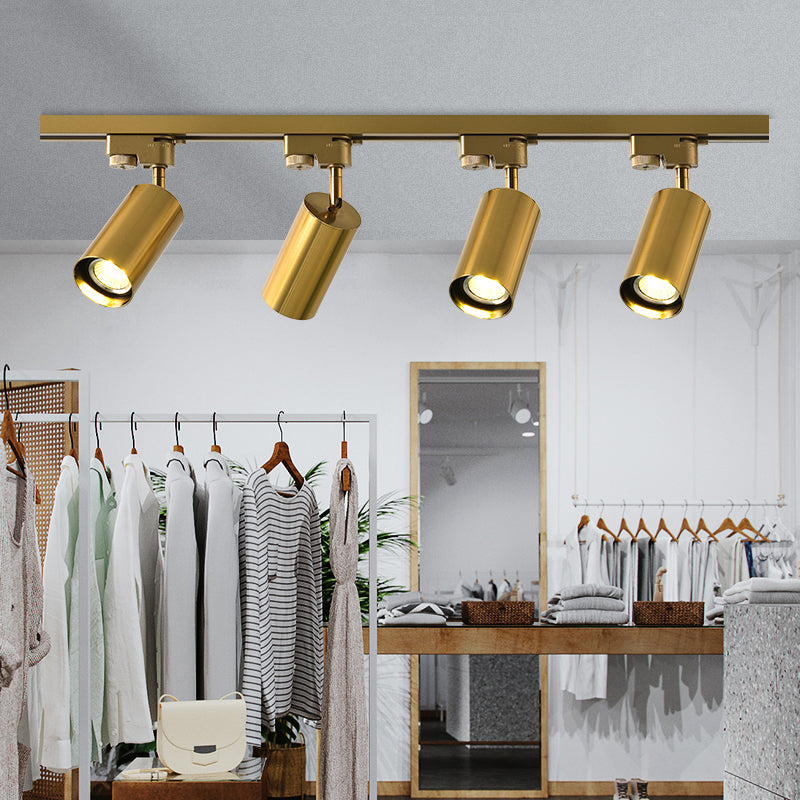 Nordische moderne LED -Strecke Beleuchtung in der goldenen Oberfläche montiertes Rampenlicht für Home Wohnzimmer Hintergrund Wand und kommerzielles Bekleidungsgeschäft