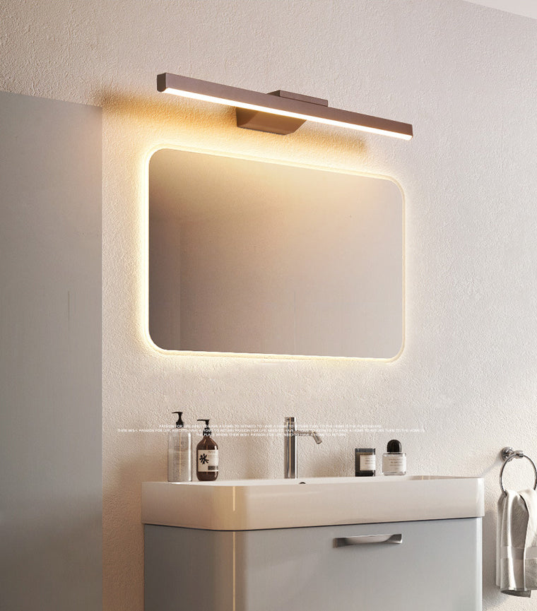 Iluminación de pared recta Simplicidad Simplicidad acrílica Baño de baño Luz de la luz en el café