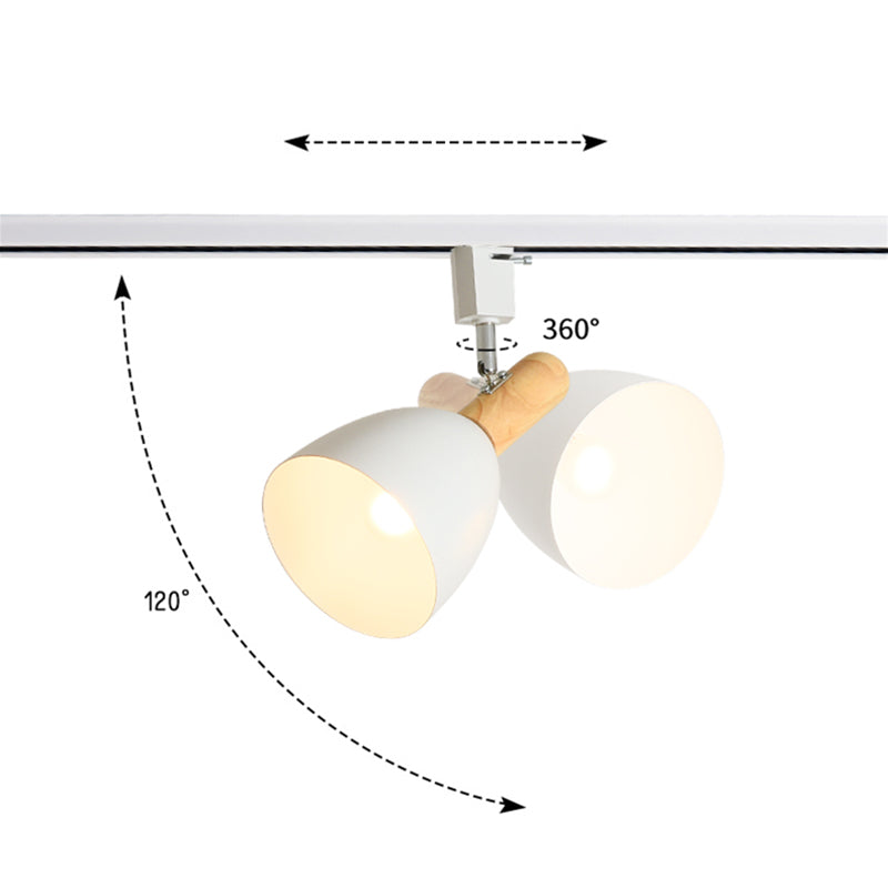 Moderna iluminación de la pista Sala montada en el hogar Sala de estar de fondo de la pared de la pared de la pared de la pared del pasillo comercial sin luces principales