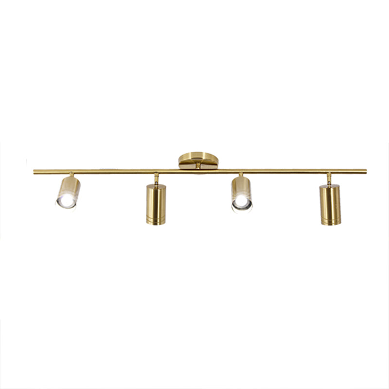 Nordic Track Lighting Kits Home Living Room Background Wall Commercial Clothing Store Surface mounted Creative Gold Copper Small Downlight