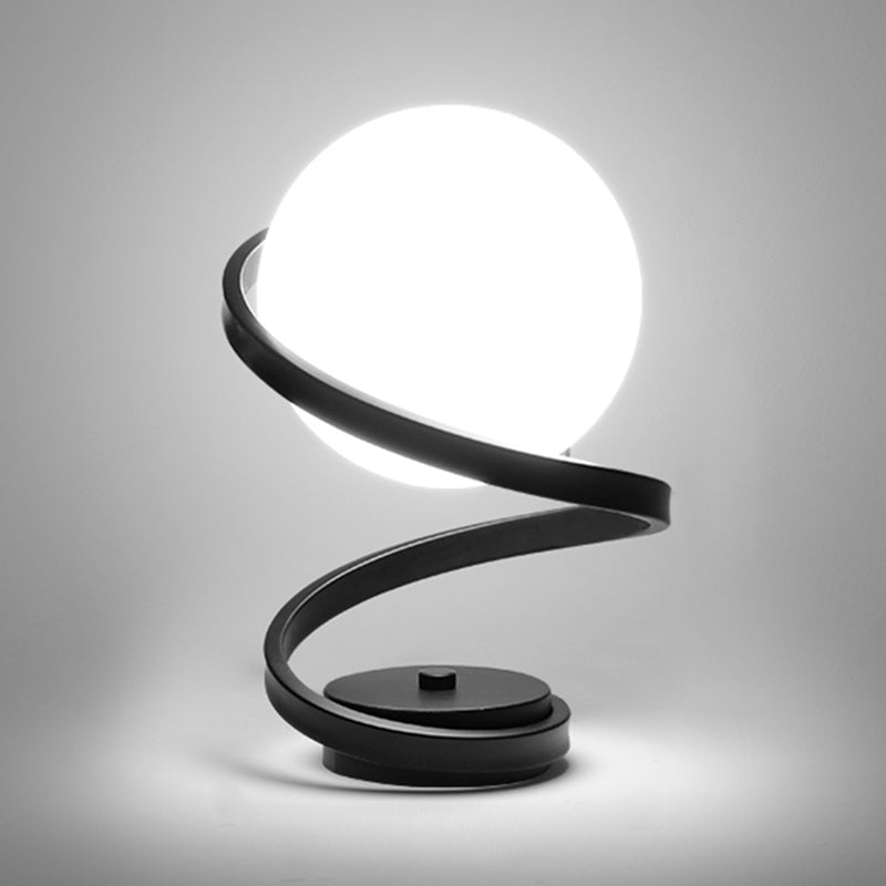 Modern Spherical Table Lamp Glass 1 Light Table Light