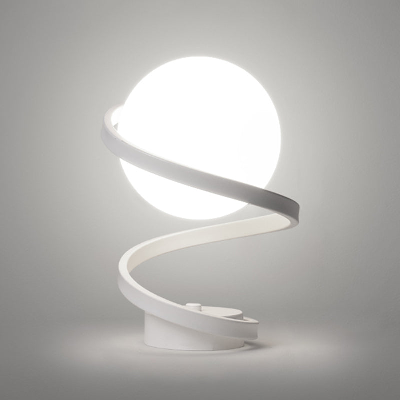 Modern Spherical Table Lamp Glass 1 Light Table Light