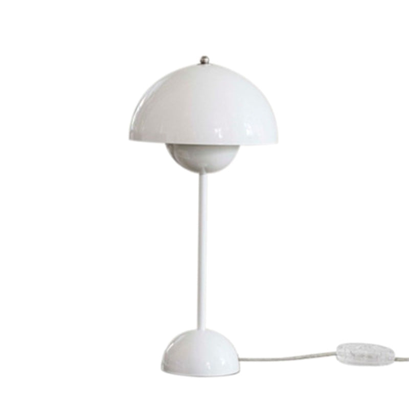 Mushroom-shaped Creative Metal Table Lamp 9.8" Diameter Nordic Macaroon Style Desk Light for Bedroom