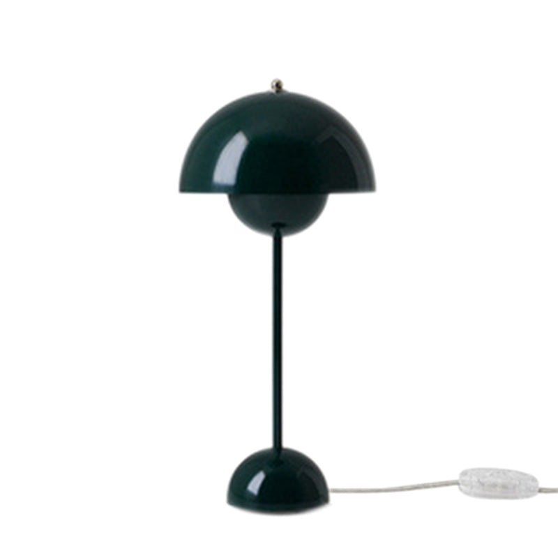 Mushroom-shaped Creative Metal Table Lamp 9.8" Diameter Nordic Macaroon Style Desk Light for Bedroom