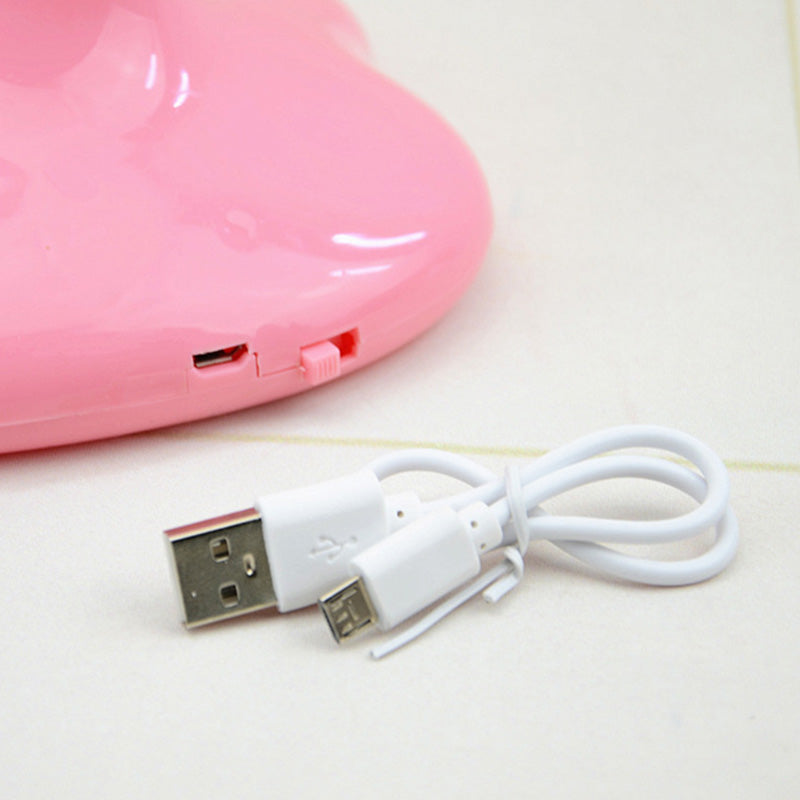 USB Charging Mini LED Table Lamp Macaroon Style Eye Protection Reading Light for Bedroom