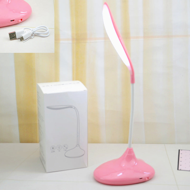 USB Charging Mini LED Table Lamp Macaroon Style Eye Protection Reading Light for Bedroom