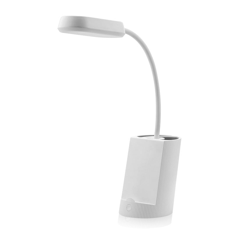 Lámpara de mesa de luz de mesa moderna con puerto USB Plastic 1 Lámpara de mesa de luz